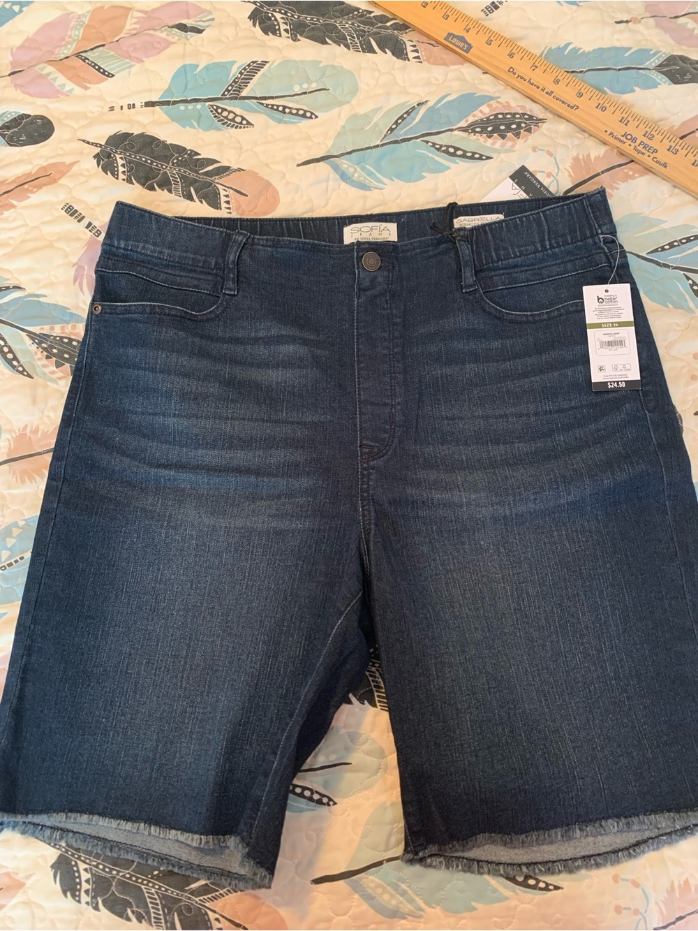 sofia by sofia vergara Dark Indigo Relaxed Men's Denim Shorts